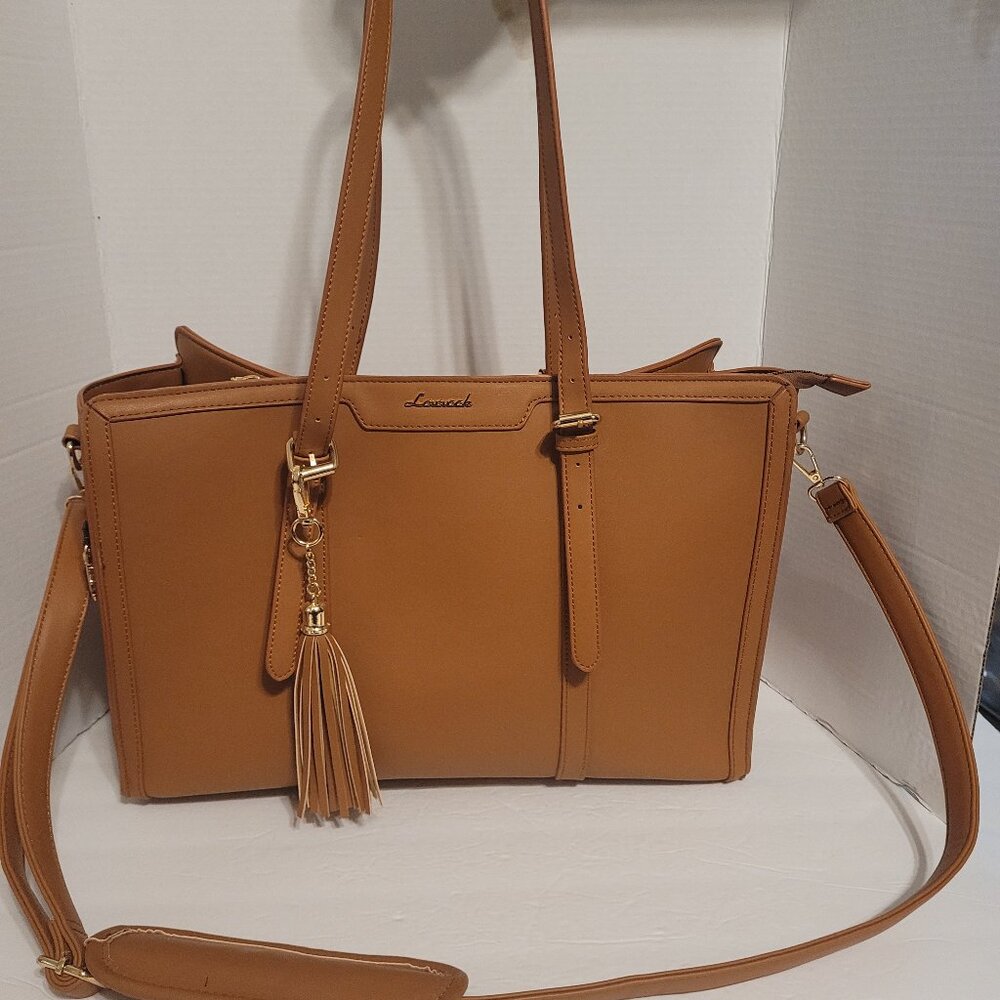 Lovelook Laptop Bag for Women Lightweight PU Laptop Tote Bag, Large Capacity...